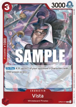 Vista OP02-011 R Paramount War Foil