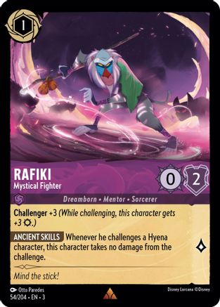 Rafiki - Mystical Fighter (54//204) - Into the Inklands Cold Foil