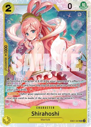 Shirahoshi EB01-057 SR Extra Booster: Memorial Collection Foil