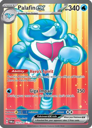 Palafin ex (193) Ultra Rare Holofoil