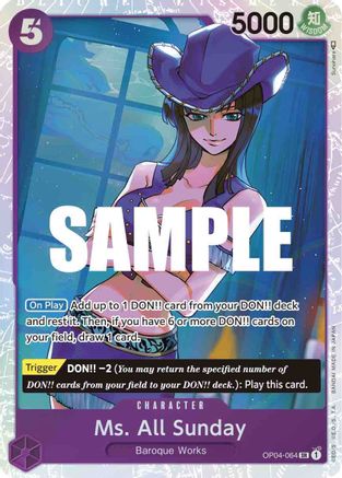 Ms. All Sunday OP04-064 SR Kingdoms of Intrigue  Foil