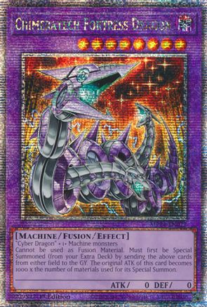 Chimeratech Fortress Dragon (Quarter Century Secret Rare) - MP24-EN022 Quarter Century Secret Rare 1st Edition