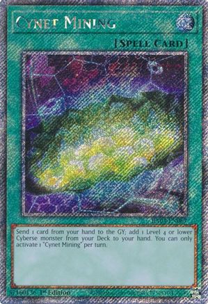 Cynet Mining (Platinum Secret Rare) - RA03-EN067 Platinum Secret Rare 1st Edition