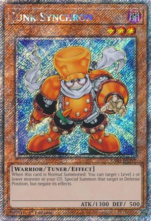 Junk Synchron (Platinum Secret Rare) - RA03-EN199 Platinum Secret Rare 1st Edition