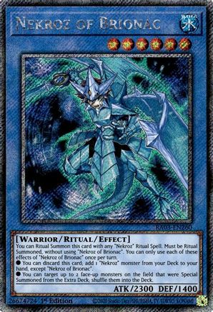 Nekroz of Brionac (Platinum Secret Rare) - RA03-EN260 Platinum Secret Rare 1st Edition