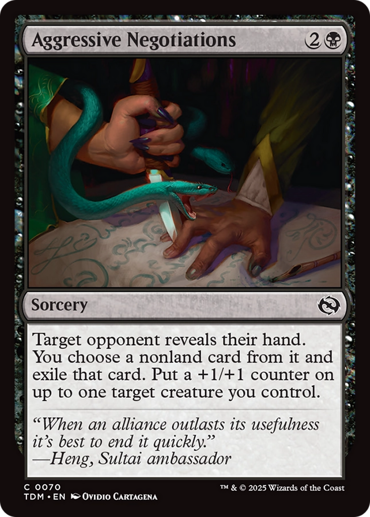 Aggressive Negotiations (TDM-070) Foil