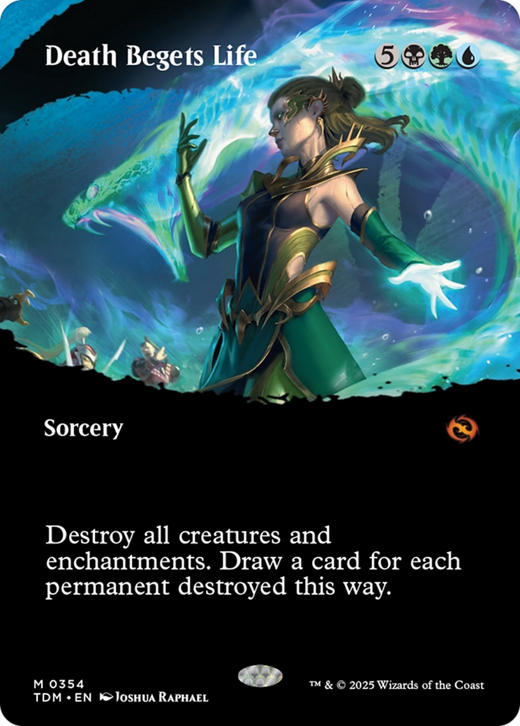 Death Begets Life (TDM-354): (Showcase) (Borderless) Foil